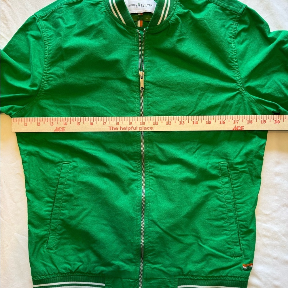 Denim & Flower St. Patrick’s Day / Ireland Vibrant Kelly Green BomberJacket - Picture 6 of 8
